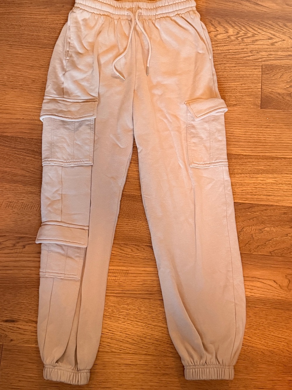 Garage Women’s Cargo Joggers in Light Tan